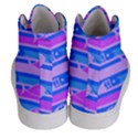 Fish Texture Blue Violet Module Men s Hi-Top Skate Sneakers View4