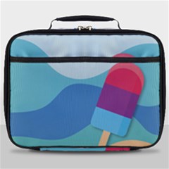 Ice Summer Beach Sea Dessert Full Print Lunch Bag by HermanTelo