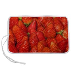 Colorful Strawberries At Market Display 1 Pen Storage Case (s) by dflcprintsclothing