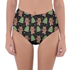 Gingerbread Krampus Reversible High-waist Bikini Bottoms by Valentinaart