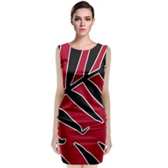 Leaves Silhouette Tropical Style Print Sleeveless Velvet Midi Dress by dflcprintsclothing
