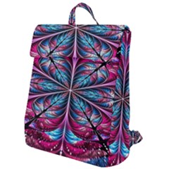Fractal Flower Flap Top Backpack by Sparkle