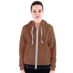 Caramel Cafe Brown - Women s Zipper Hoodie by FashionLane