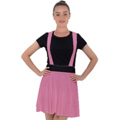 Aurora Pink - Velvet Suspender Skater Skirt by FashionLane
