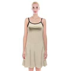 Dutch White - Spaghetti Strap Velvet Dress by FashionLane