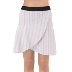 Pale Mauve - Wrap Front Skirt by FashionLane