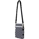 Large Black Polka Dots On Battleship Grey - Multi Function Travel Bag View2