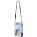 Illustrations Elephant Colorful Pachyderm Multi Function Travel Bag View2
