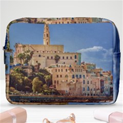 Old Jaffa Cityscape, Israel Make Up Pouch (large) by dflcprintsclothing
