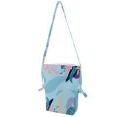 Nature Leaves Plant Background Folding Shoulder Bag by Mariart