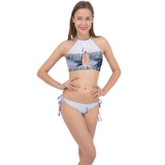 Winter Season Cross Front Halter Bikini Set by Audy