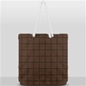 Chocolate Full Print Rope Handle Tote (Large) View2