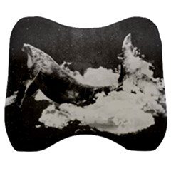 Whale Dream Velour Head Support Cushion by goljakoff