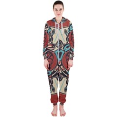 Grateful-dead-pacific-northwest-cover Hooded Jumpsuit (ladies)  by Sapixe