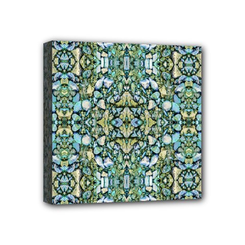 Stones Ornament Mosaic Print Pattern Mini Canvas 4  X 4  (stretched) by dflcprintsclothing