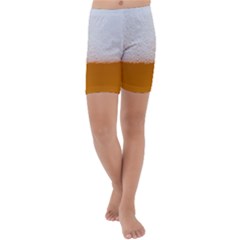 Beer Foam Bubbles Alcohol  Glass Kids  Lightweight Velour Capri Yoga Leggings by Amaryn4rt