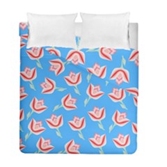 Flower  Duvet Cover Double Side (full/ Double Size) by grafikamaria
