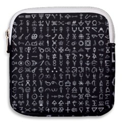 Alchemical Symbols - Collected Inverted Mini Square Pouch by WetdryvacsLair