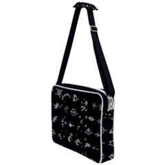 Electrical Symbols Callgraphy Short Run Inverted Cross Body Office Bag by WetdryvacsLair
