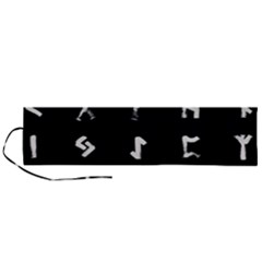 Elder Futhark Rune Set Collected Inverted Roll Up Canvas Pencil Holder (l) by WetdryvacsLair