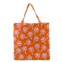 Flower Grocery Tote Bag by grafikamaria