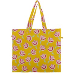Flower Canvas Travel Bag by grafikamaria
