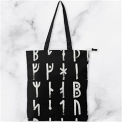 Medieval Runes Collected Inverted Complete Double Zip Up Tote Bag by WetdryvacsLair