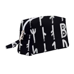 Medieval Runes Collected Inverted Complete Wristlet Pouch Bag (medium) by WetdryvacsLair