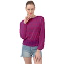 Longtime Wondering Banded Bottom Chiffon Top View1