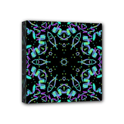 Kolodo Blue Cheer Mini Canvas 4  X 4  (stretched) by Sparkle