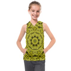 Yellow Kolodo Kids  Sleeveless Hoodie by Sparkle