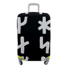 Younger Futhark Rune Set Collected Inverted Luggage Cover (small) by WetdryvacsLair