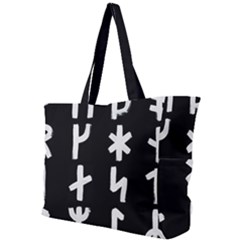 Younger Futhark Rune Set Collected Inverted Simple Shoulder Bag by WetdryvacsLair