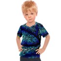 Sea-fans-diving-coral-stained-glass Kids  Sports Tee View1