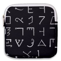 Heinrich Cornelius Agrippa Of Occult Philosophy 1651 Passing Of The River Collected Inverted Square Mini Square Pouch by WetdryvacsLair