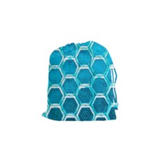 Hexagon Windows Drawstring Pouch (small) by essentialimage