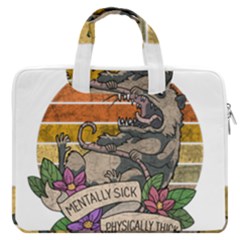 Possum - Mentally Sick Physically Thick Macbook Pro Double Pocket Laptop Bag by Valentinaart