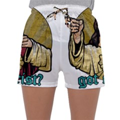 Buddy Christ Sleepwear Shorts by Valentinaart