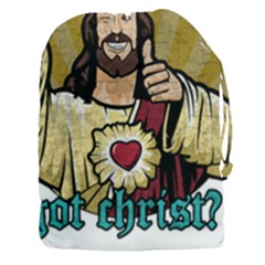 Buddy Christ Drawstring Pouch (3xl) by Valentinaart