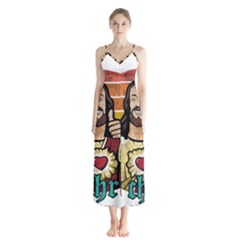 Got Christ? Button Up Chiffon Maxi Dress by Valentinaart