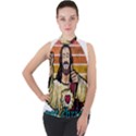 Got Christ? Mock Neck Chiffon Sleeveless Top View1