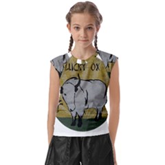 Chinese New Year ¨c Year Of The Ox Kids  Raglan Cap Sleeve Tee by Valentinaart