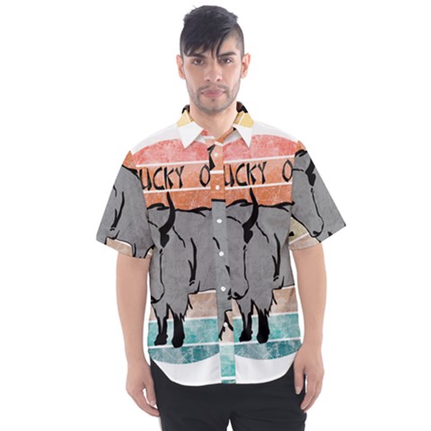 Chinese New Year ¨c Year Of The Ox Men s Short Sleeve Shirt by Valentinaart