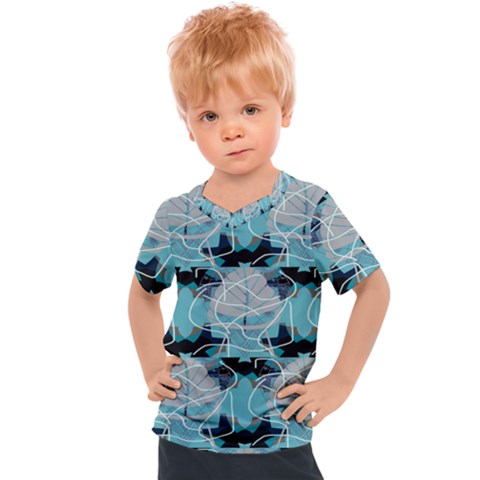 Digital Waves Kids  Sports Tee by Sparkle
