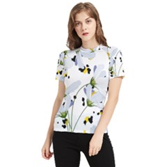 Tree Poppies  Women s Short Sleeve Rash Guard by Sobalvarro