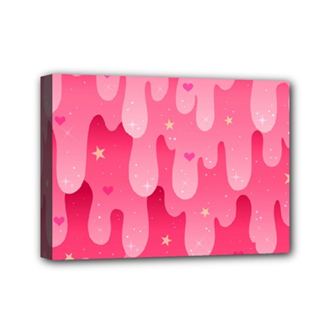 Rose Slime  Mini Canvas 7  X 5  (stretched) by Sobalvarro