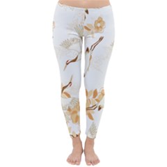 Birds And Flowers  Classic Winter Leggings by Sobalvarro