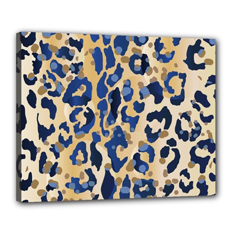 Leopard Skin  Canvas 20  X 16  (stretched) by Sobalvarro