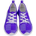 Purple Gingham Check Squares Pattern Women s Lightweight Sports Shoes View1