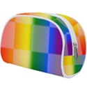 LGBT Rainbow Buffalo Check LGBTQ Pride Squares Pattern Make Up Case (Large) View2